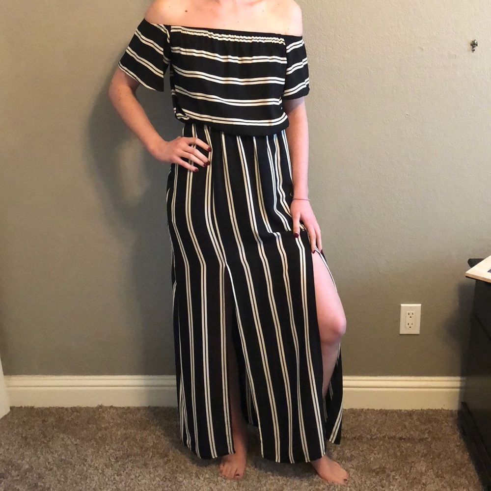 Off the shoulder maxi